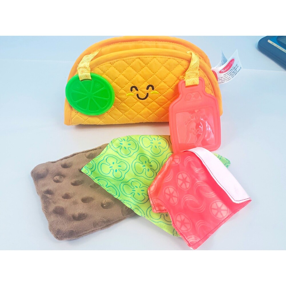 Melissa & Doug Plush Taco Pretend Play Set w/ Soft Food Pieces